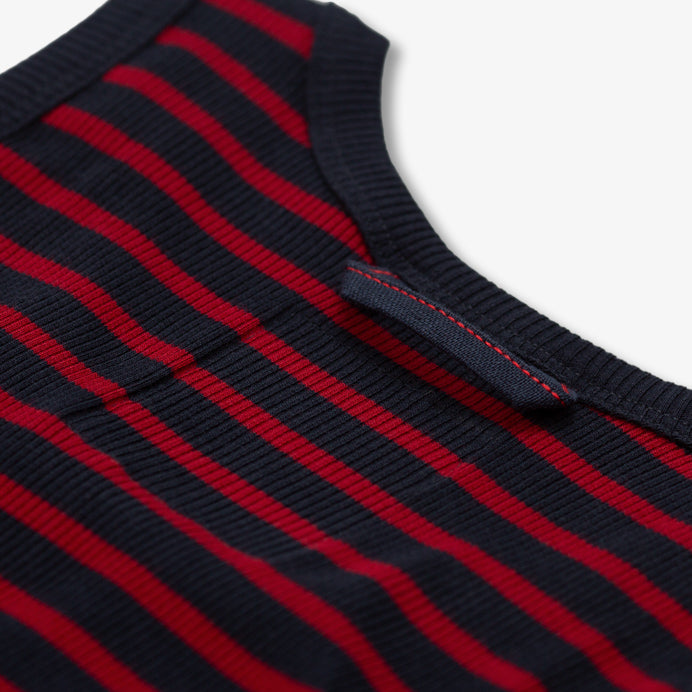 Tank top Gari | breton stripe deep marine/red