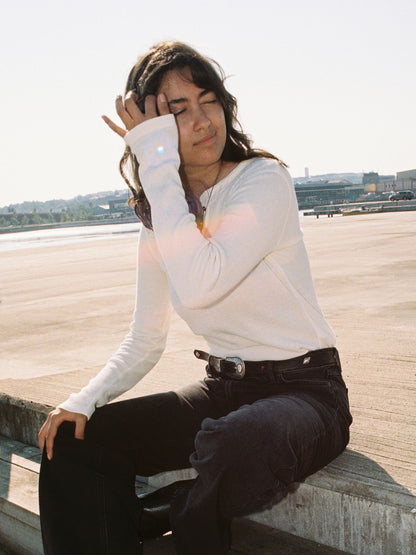 Mira Henley Waffle | egg white