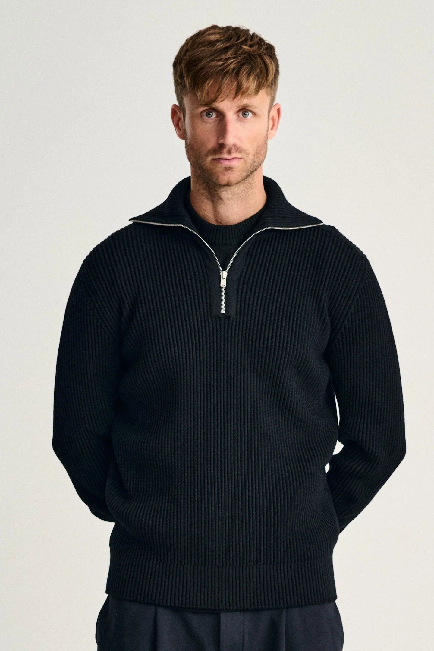 Fender | kort lynlås | navy blue