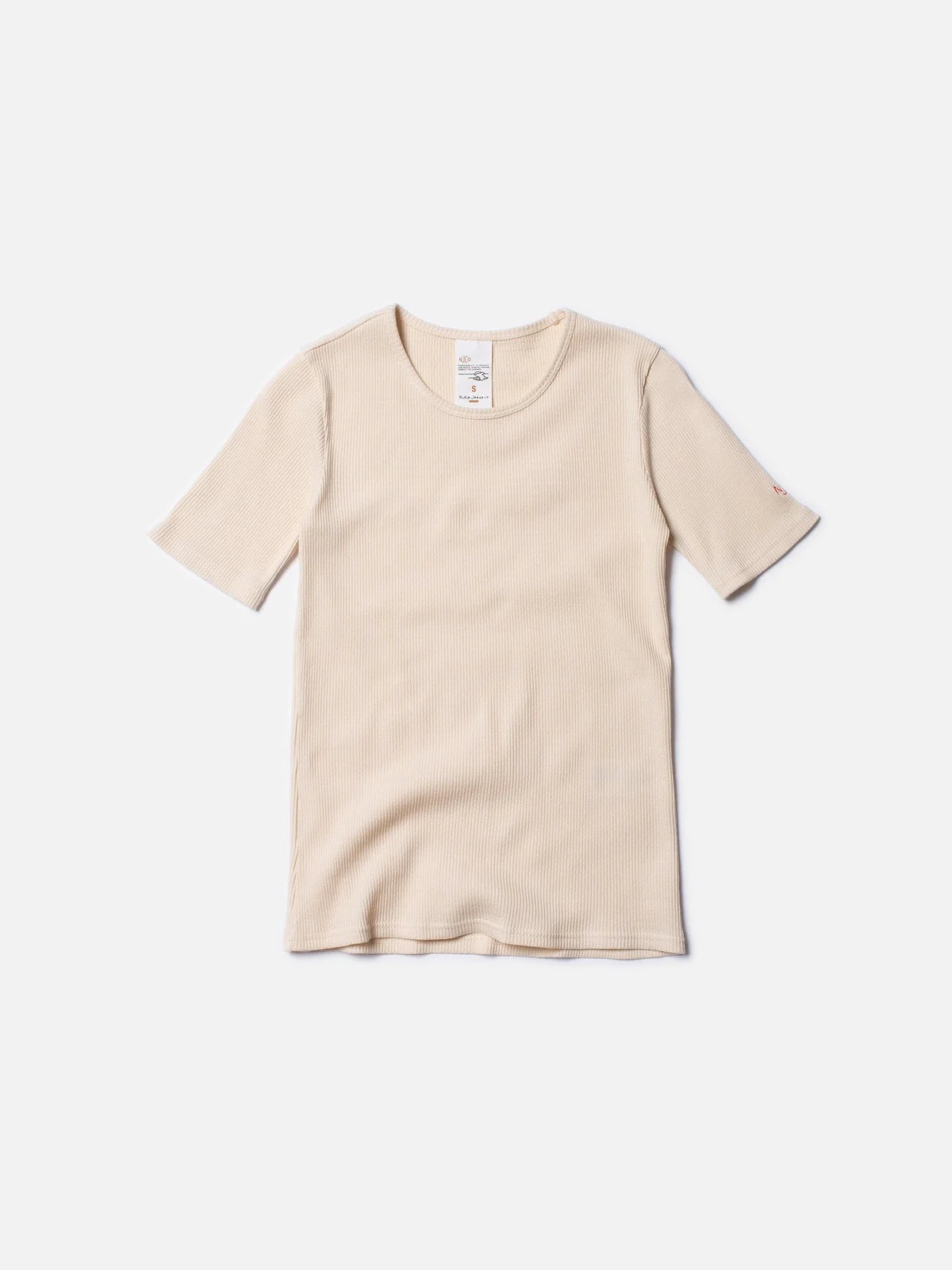 Jossan Rib T-Shirt | egg white