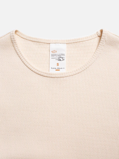 Jossan Rib T-Shirt | egg white