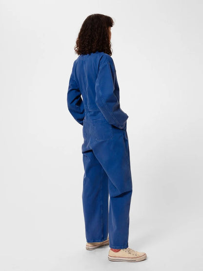 Ella Herringbone Boilersuit | blue