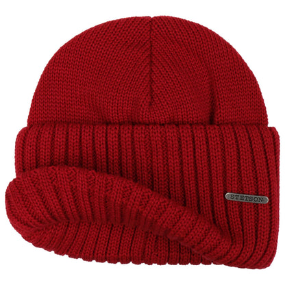 Beanie Merino | rød