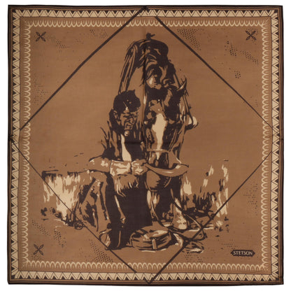 Bandana 65x65 | last drop brun