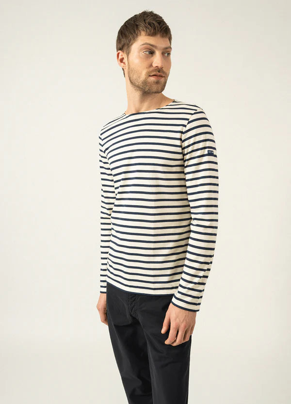 Minquiers unisex t-shirt | ecru/marine