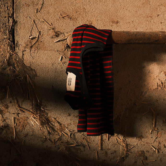 Tank top Gari | breton stripe deep marine/red