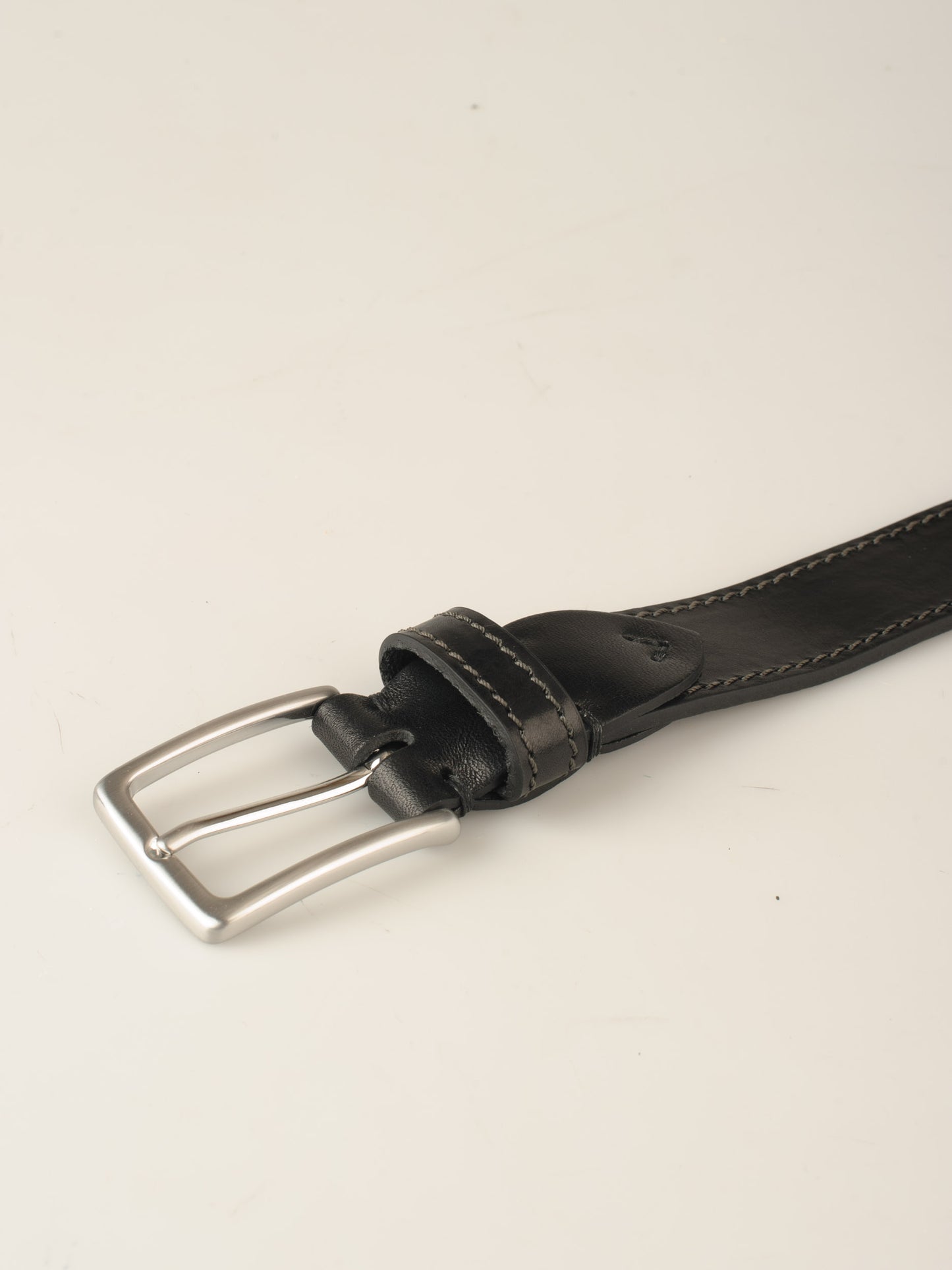 35mm Kantsyet bælte sort | Vejstrup satin
