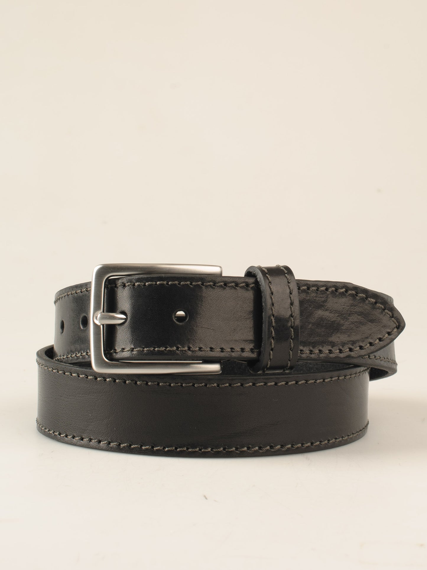 35mm Kantsyet bælte sort | Vejstrup satin