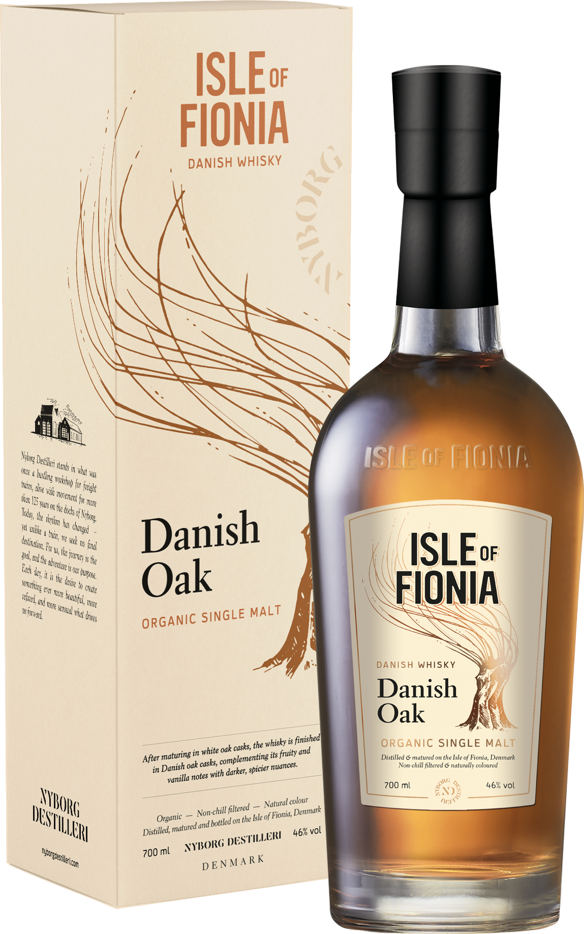 Isle of Fionia | DANISH OAK | Single Malt Danish Whisky 46% alk./vol. 700 ml.