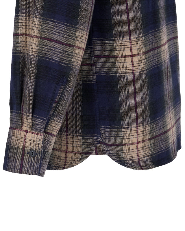 1937 Roamer Shirt Flannel | blue/beige