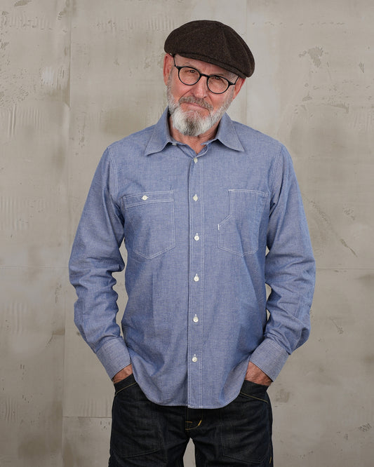 1937 Roamer Shirt | blue chambray