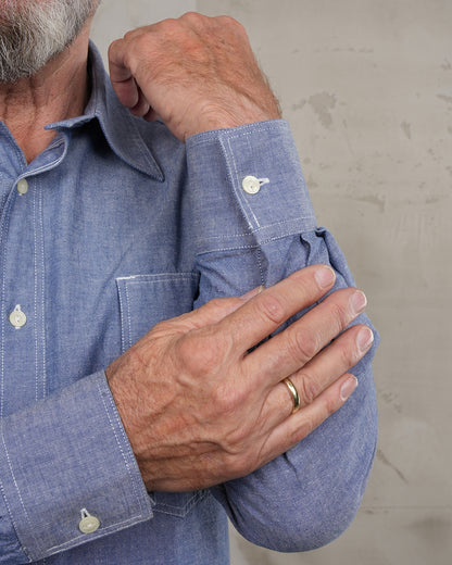1937 Roamer Shirt | blue chambray