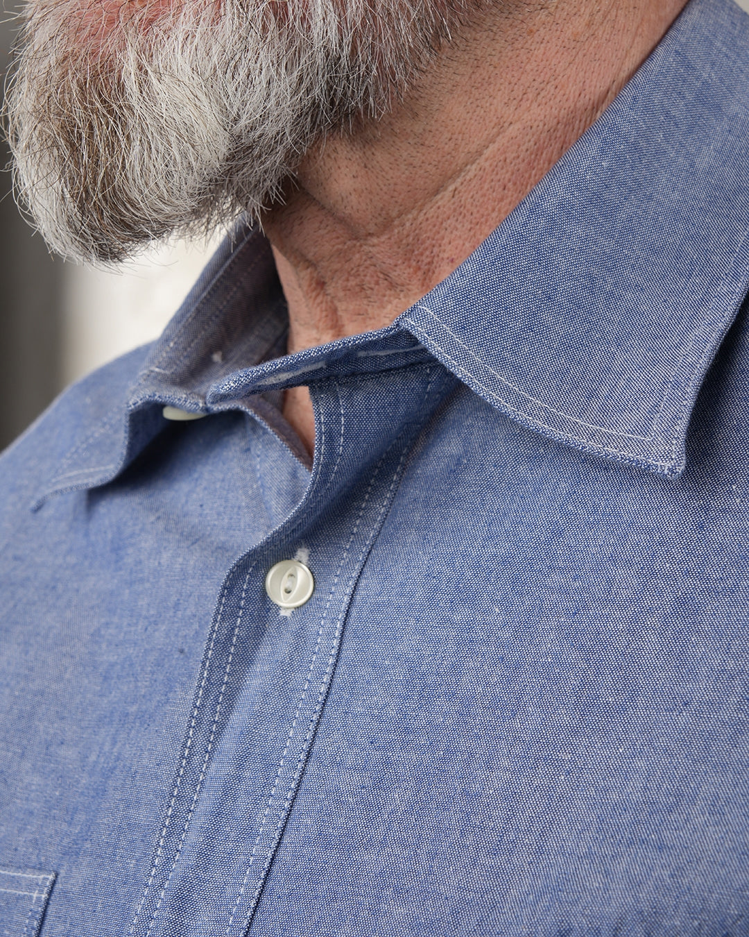 1937 Roamer Shirt | blue chambray