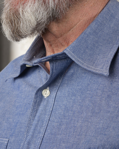 1937 Roamer Shirt | blue chambray