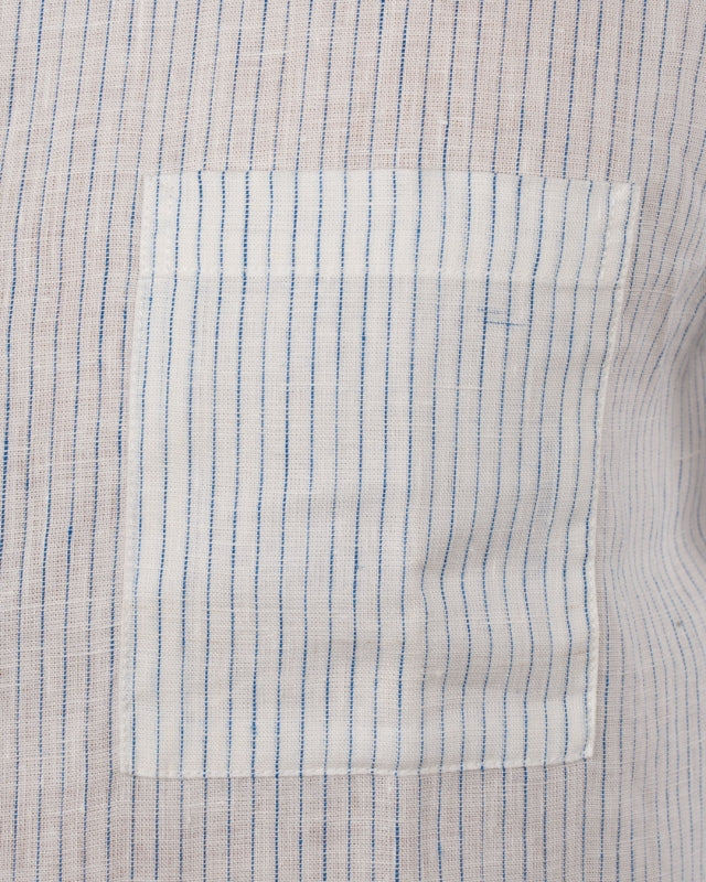 1923 Buccanoy Shirt | white blue linen