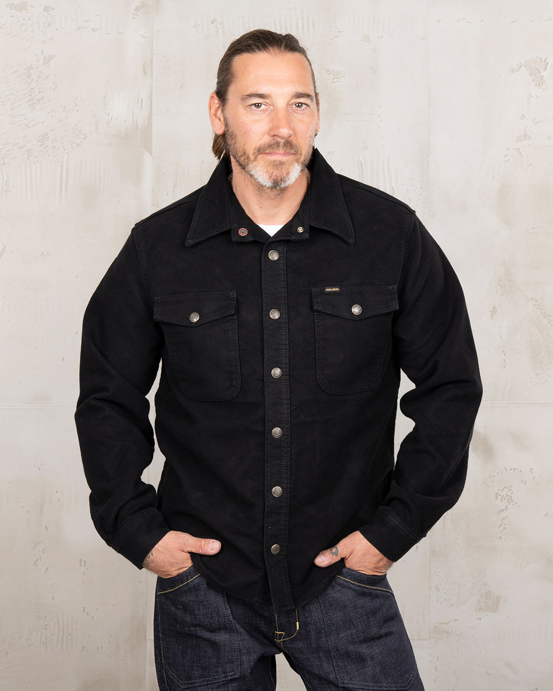 1943 CPO Shirt Moleskin | sulphur black