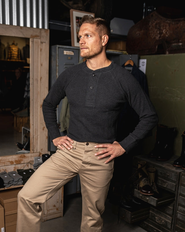 1936 Waffle Shirt | Iron Grey