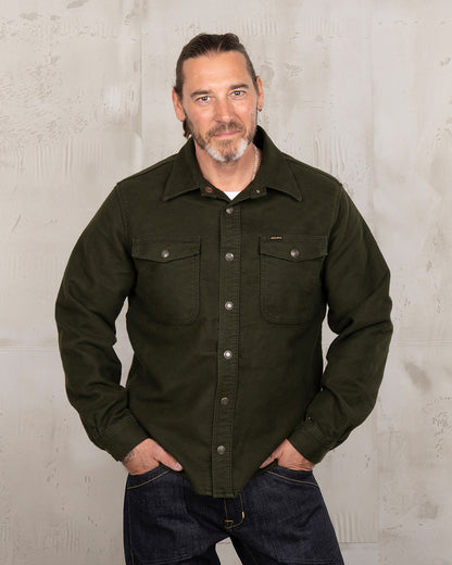 1943 CPO Shirt Moleskin | moss