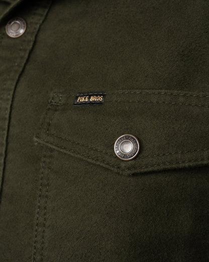 1943 CPO Shirt Moleskin | moss
