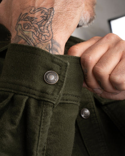 1943 CPO Shirt Moleskin | moss