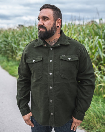 1943 CPO Shirt Moleskin | moss