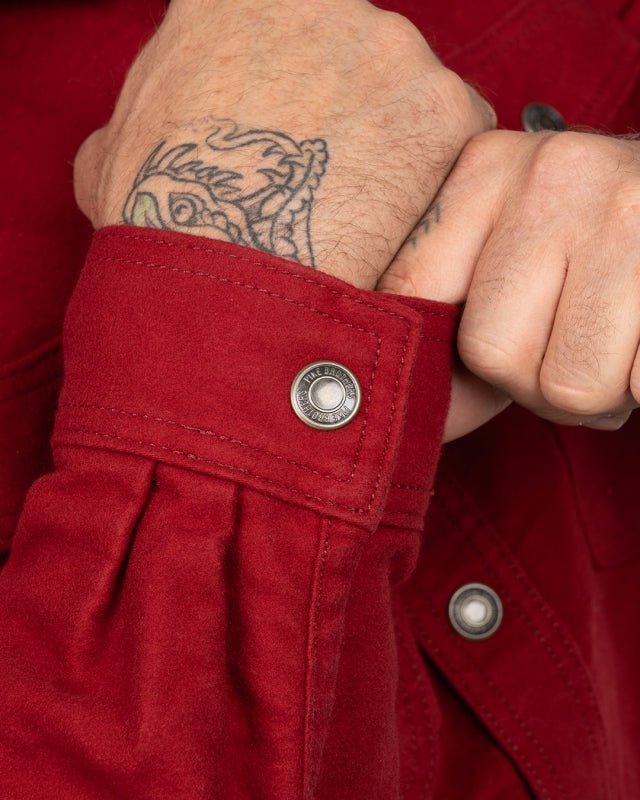 1943 CPO Shirt Moleskin | dark red