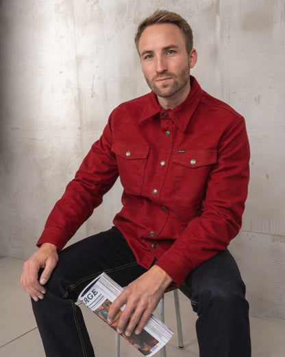 1943 CPO Shirt Moleskin | dark red