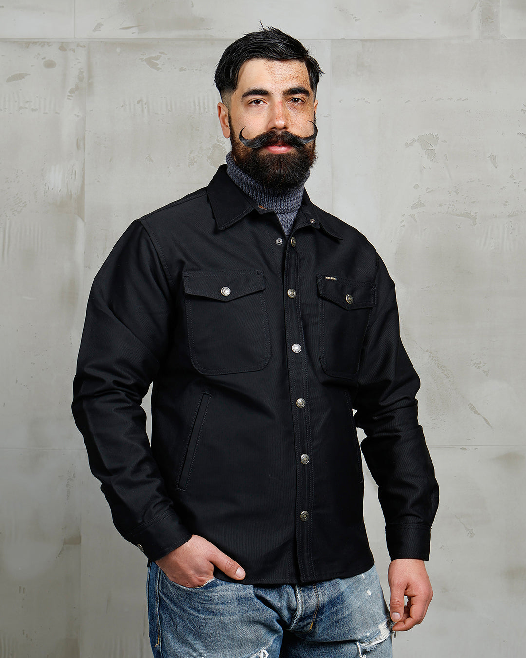 1943 CPO Shirt | waxed navy