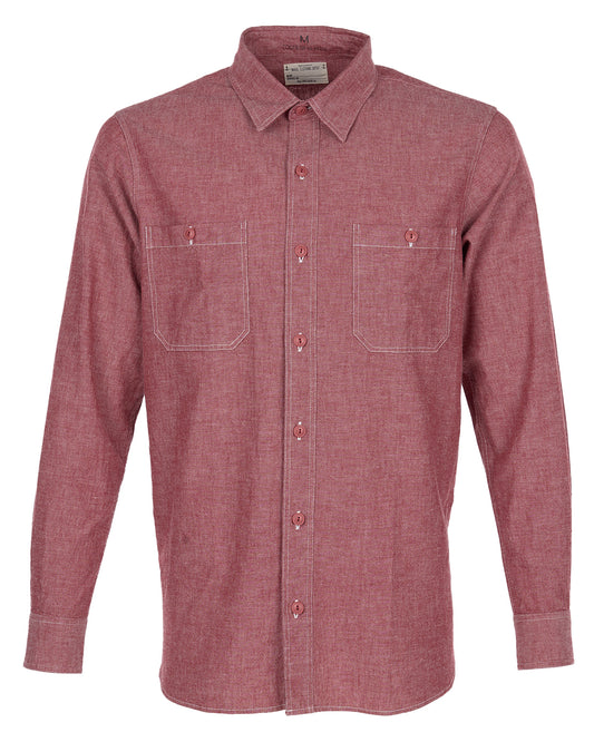 1940 USN Chambray Shirt | harbor red