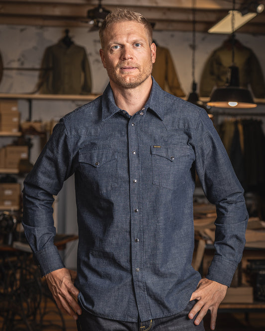 1952 rider shirt | japanese 9oz indigo