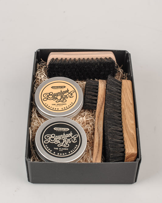 Sko- & Læderplejesæt | sort