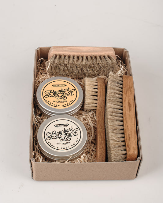 Sko- & Læderplejesæt | natur