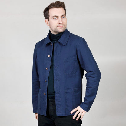Workwear Jacket | organic twill navy 1G55/5C