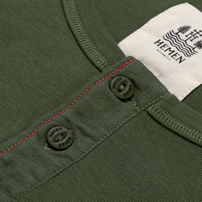 Henley | dark forest green
