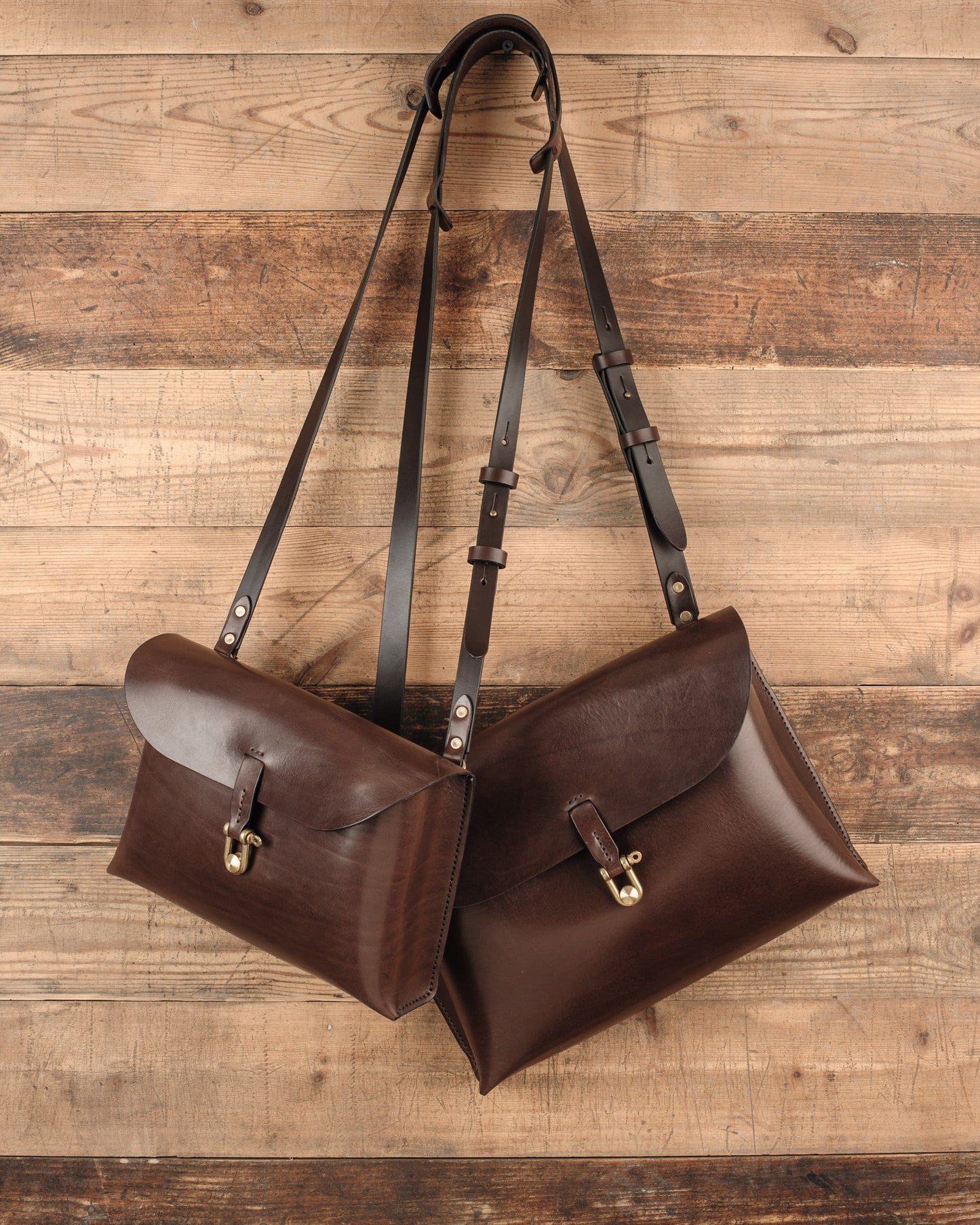 Messenger taske stor | brun