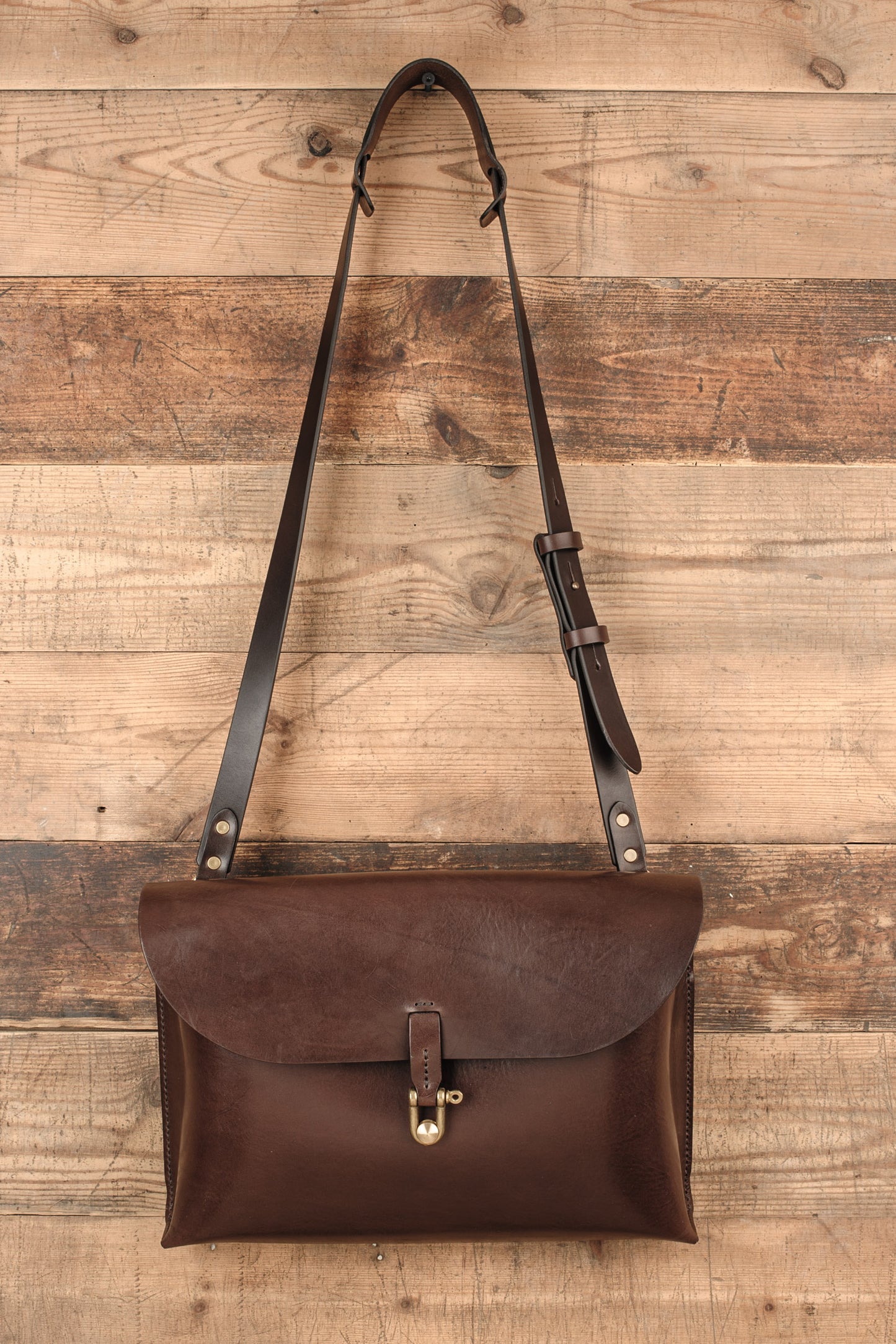 Messenger taske stor | brun