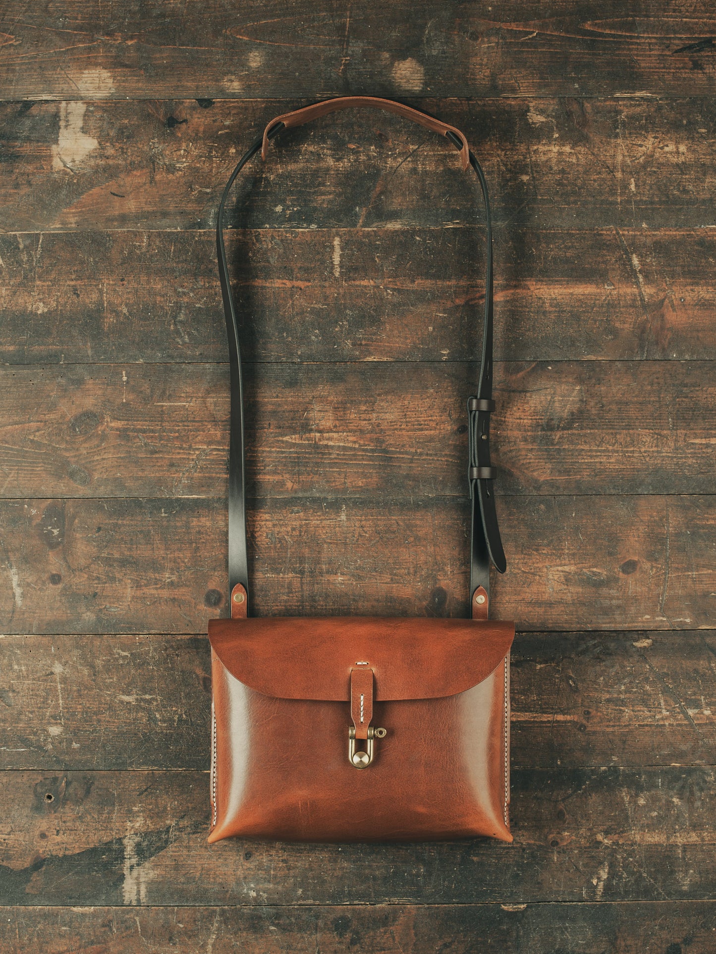 Messenger taske stor | brun