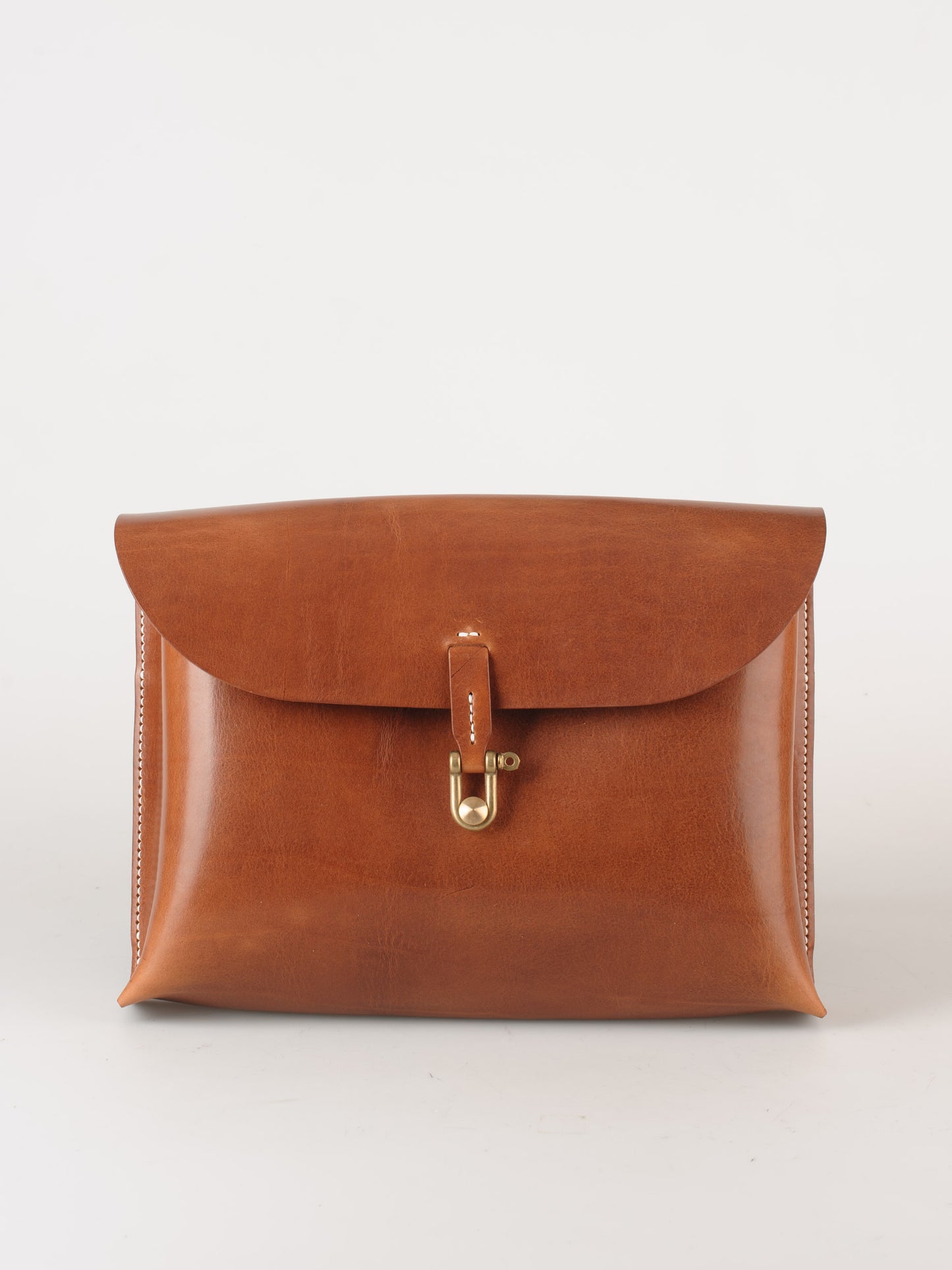 Messenger taske stor | cognac