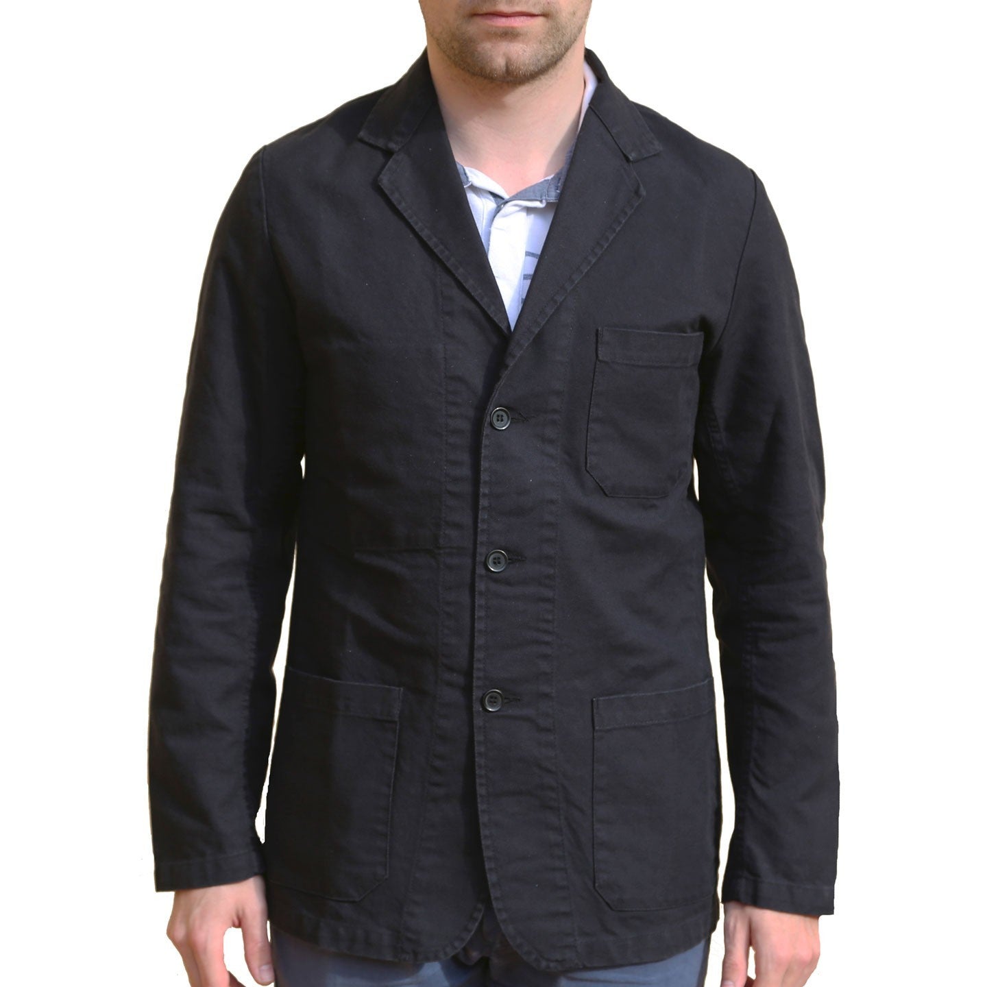 Workwear Blazer | organic twill black 1G50/24