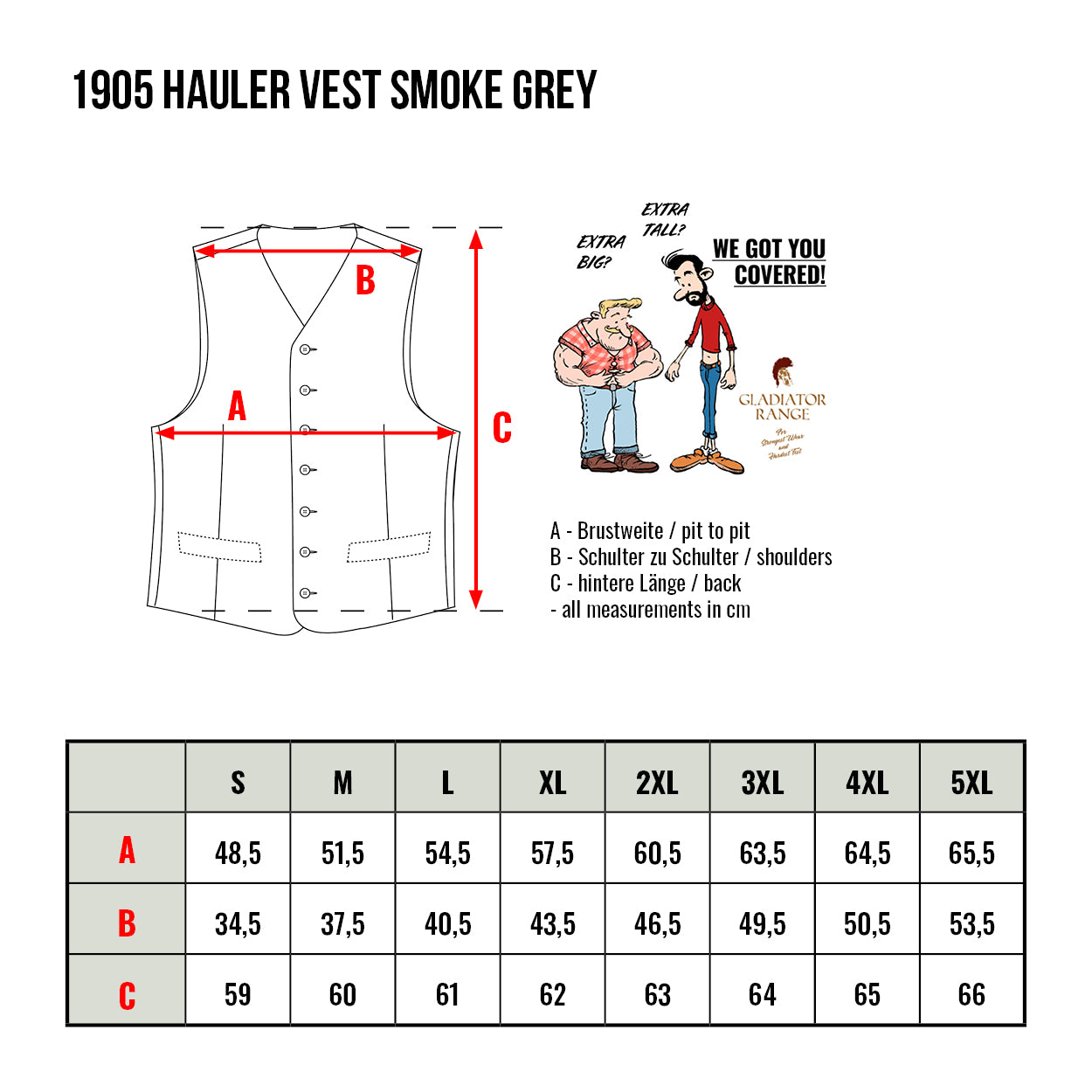 1905 Hauler Vest Smoke Grey