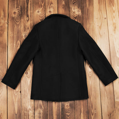 1938 Pea Coat Black Wool