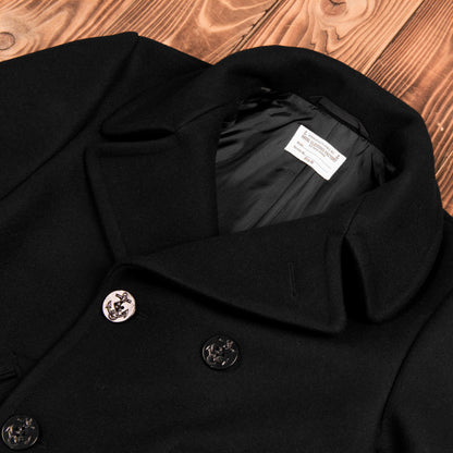 1938 Pea Coat Black Wool