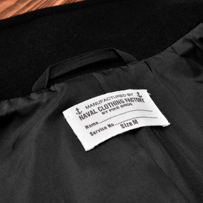 1938 Pea Coat Black Wool