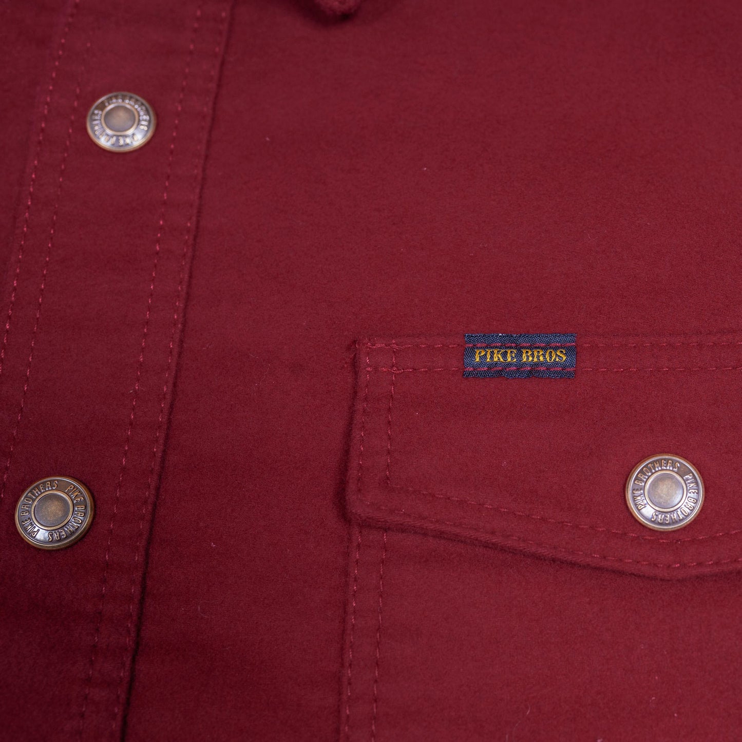 1943 CPO Shirt Moleskin Dark Red