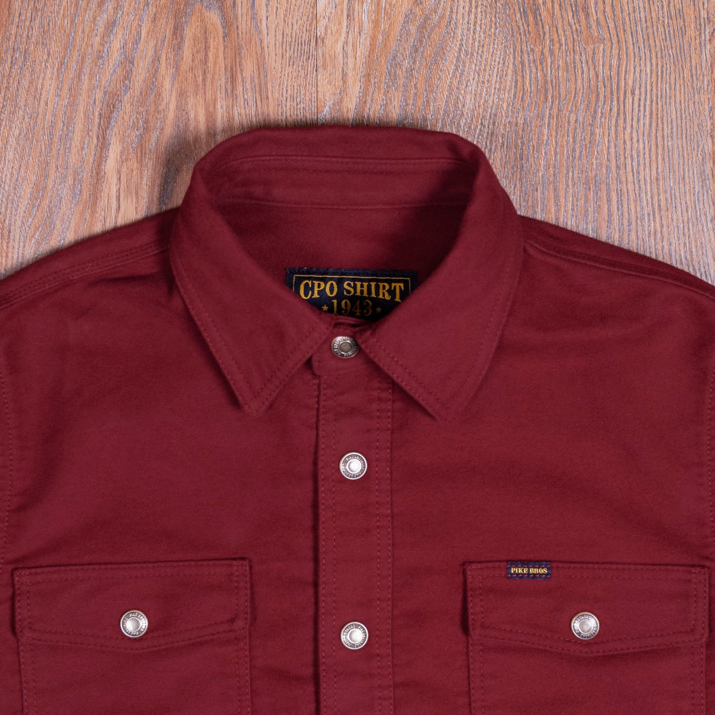 1943 CPO Shirt Moleskin Dark Red