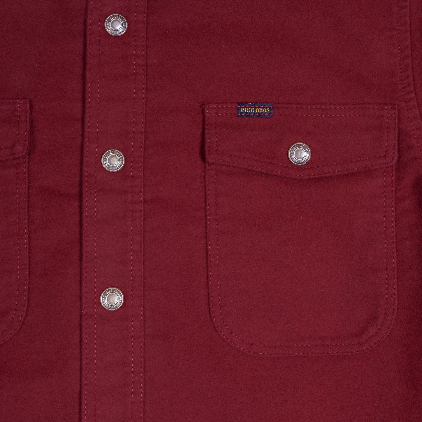 1943 CPO Shirt Moleskin Dark Red