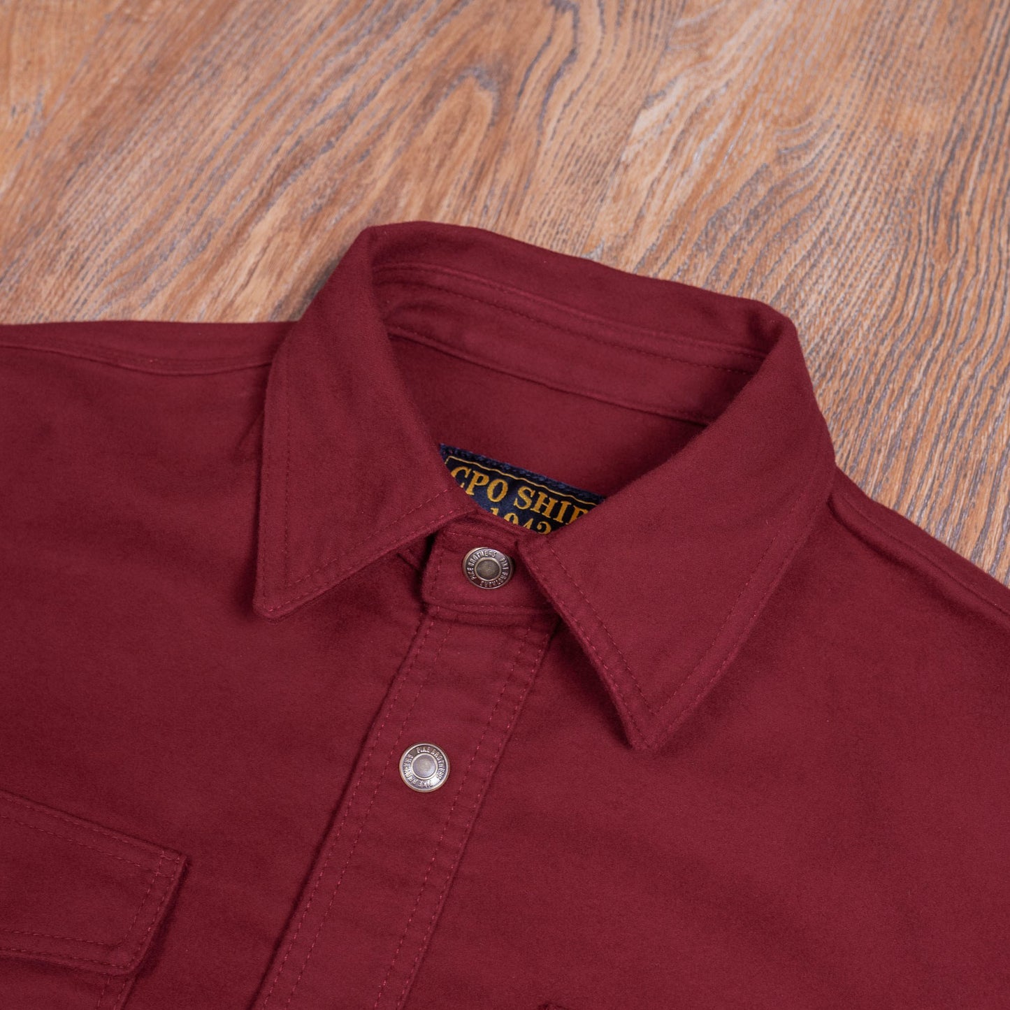 1943 CPO Shirt Moleskin Dark Red