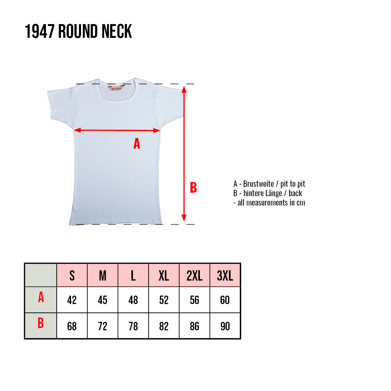 1947 Round Neck T-Shirt Midnight Blue 2-Pak