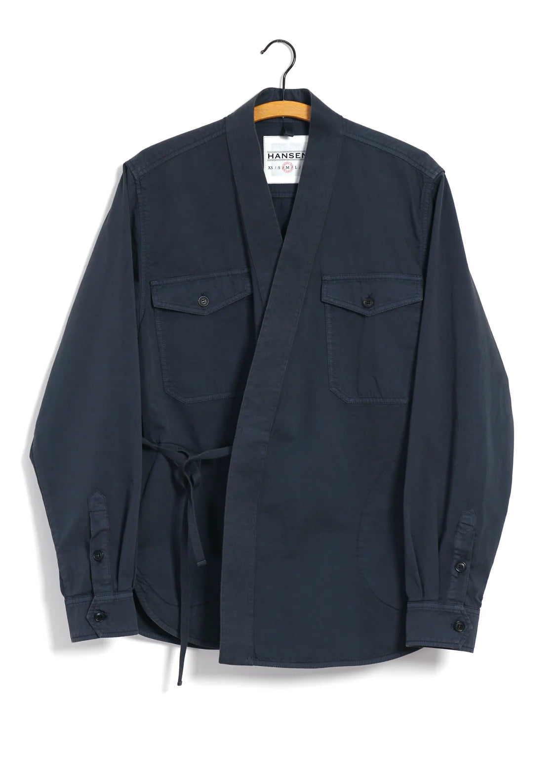 Remy East & West Shirt Jacket Blue Grey