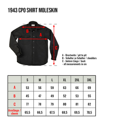 1943 CPO Shirt Moleskin | dark red